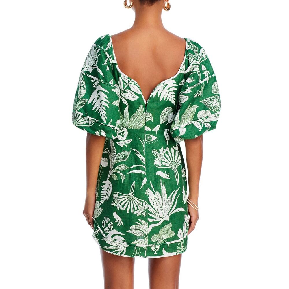 Farm Rio Forest Soul Linen Mini Dress - Picture 7 of 9